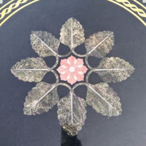 Designer Marble Inlay Table Top With Stand