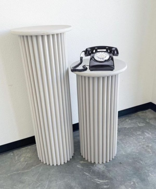White Marble Telephone Stand